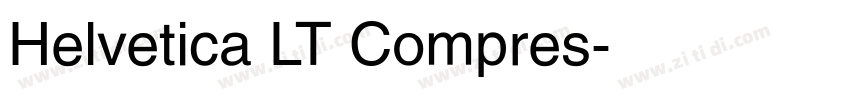 Helvetica LT Compres字体转换